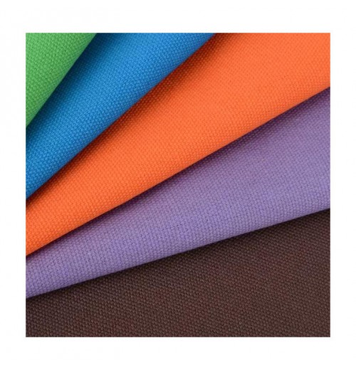 Reasonable price 100% cotton Solid Color dyed canvas organic cotton fabric roll textile for clothing