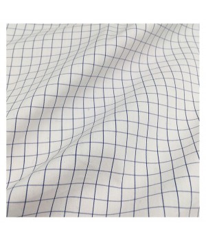 7.5mm plaid stretch shirt cotton fabric cotton nylon spandex yarn dyed fabric