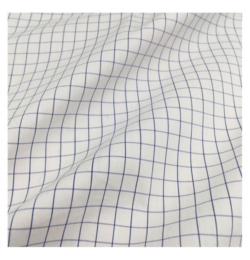 7.5mm plaid stretch shirt cotton fabric cotton nylon spandex yarn dyed fabric