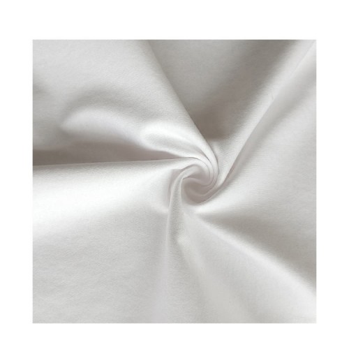 custom stock Sustainable recycled cotton fabric roll pure 100% pima Mercerized cotton jersey for shirts