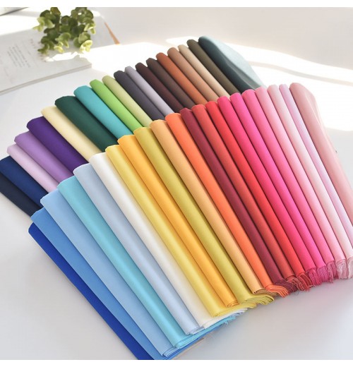 Wholesale Plain Comb Cotton Poplin Fabric Solid 100% Cotton Fabric For Shirts Dresses